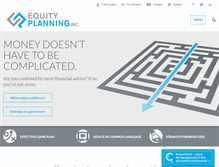 Tablet Screenshot of equityplanning.com